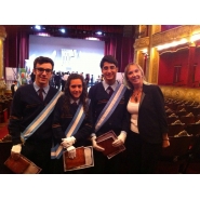 ¡Grande Capos! Reconocimiento de la Provincia a los abanderados y escoltas